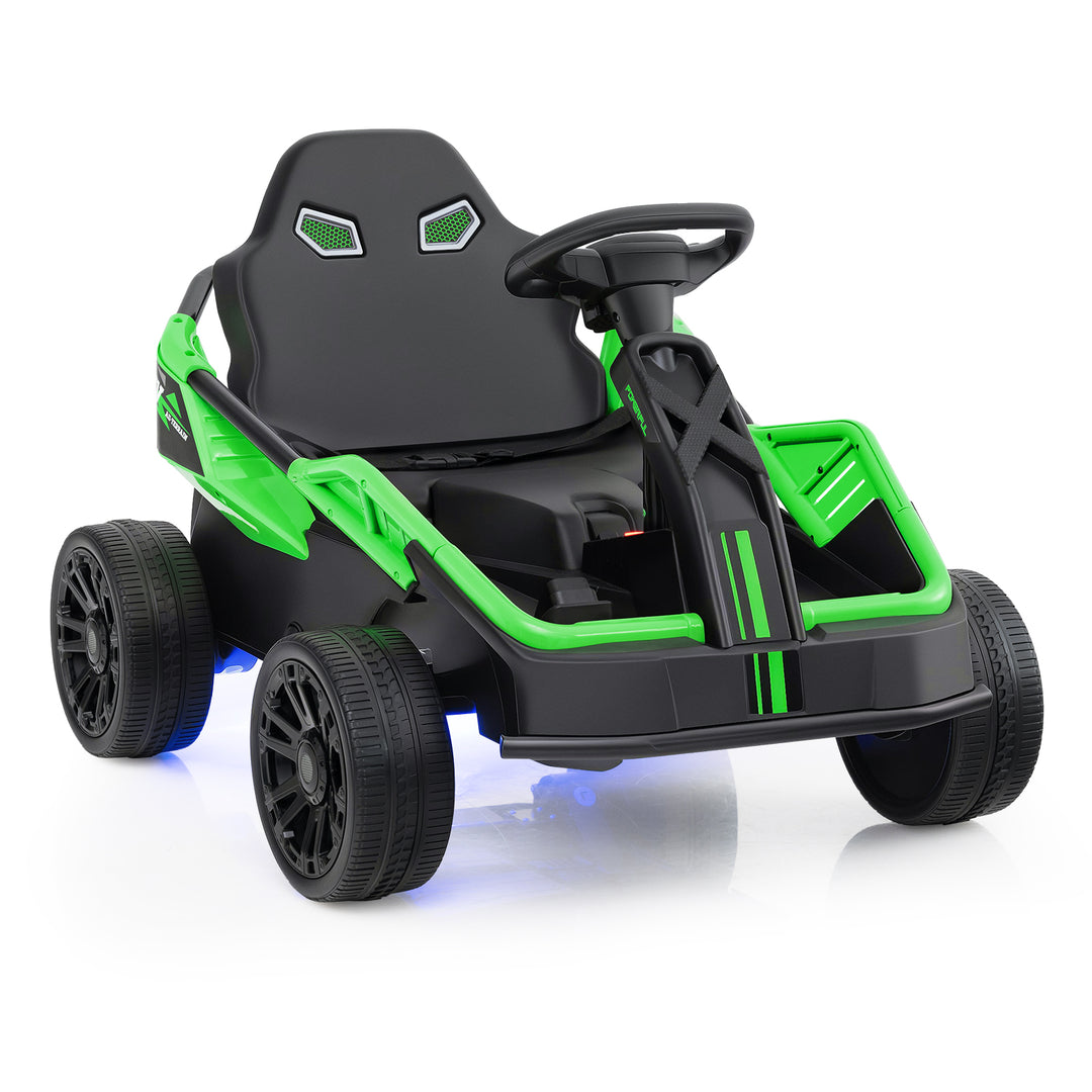 12V Ride on Car Electric UTV with Remote and Music for Big Kids-Green