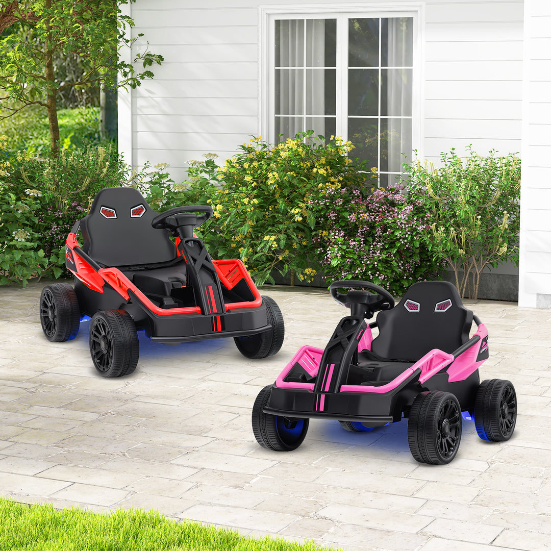 12V Ride on Car Electric UTV with Remote and Music for Big Kids-Pink