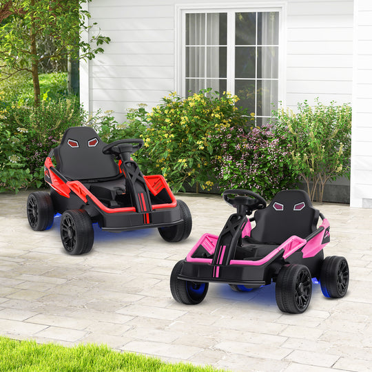 12V Ride on Car Electric UTV with Remote and Music for Big Kids-Pink