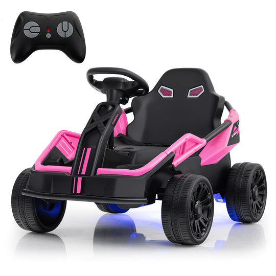 12V Ride on Car Electric UTV with Remote and Music for Big Kids-Pink