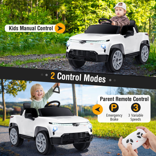 12V Ride on Car Truck Licensed Chevrolet with Remote Control Gift for 3+