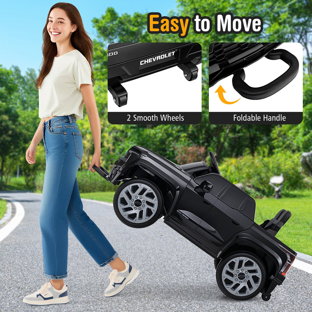 12V Ride on Car Truck Licensed Chevrolet with Remote Control Gift for 3+