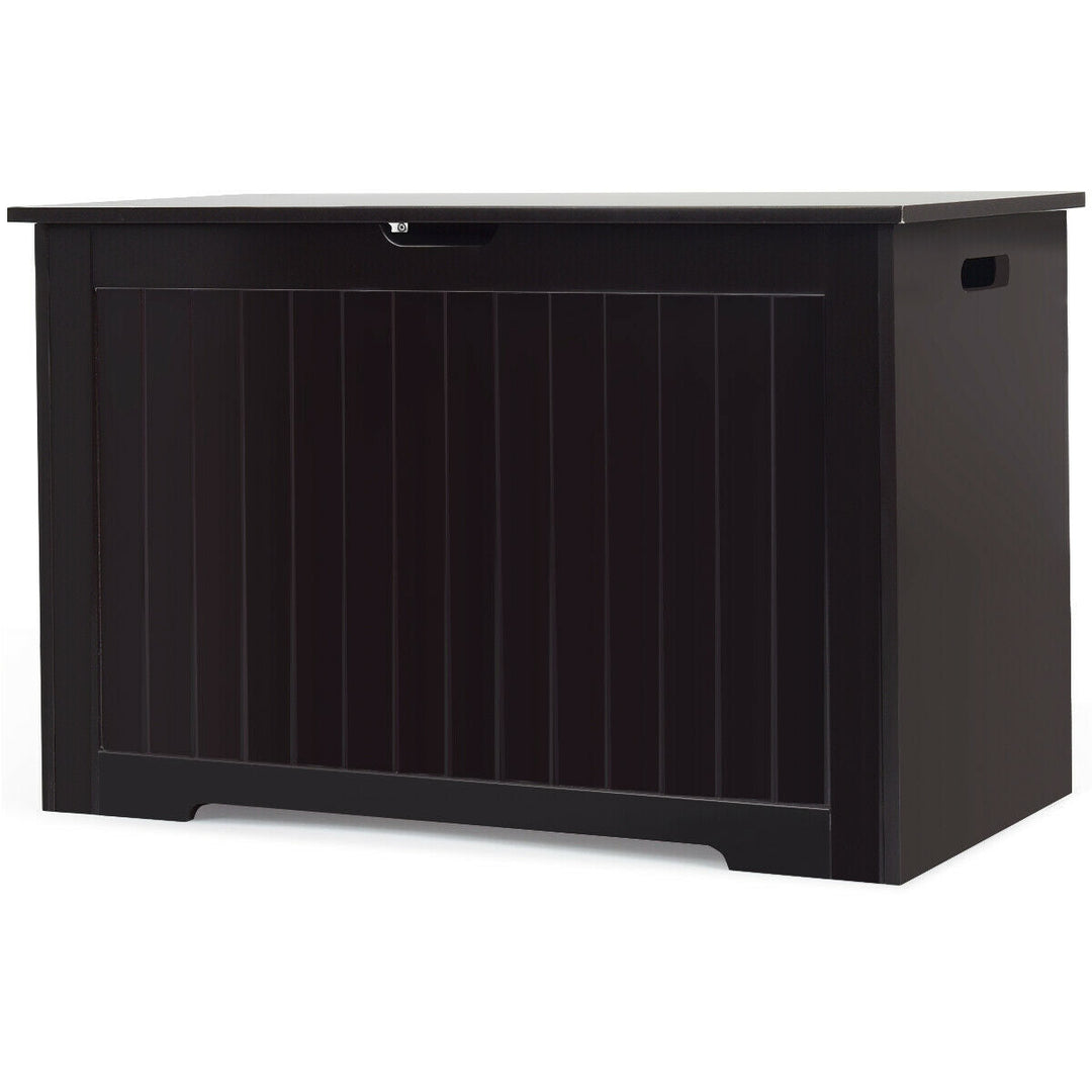 Wooden Toy Box Kids Storage Chest Bench