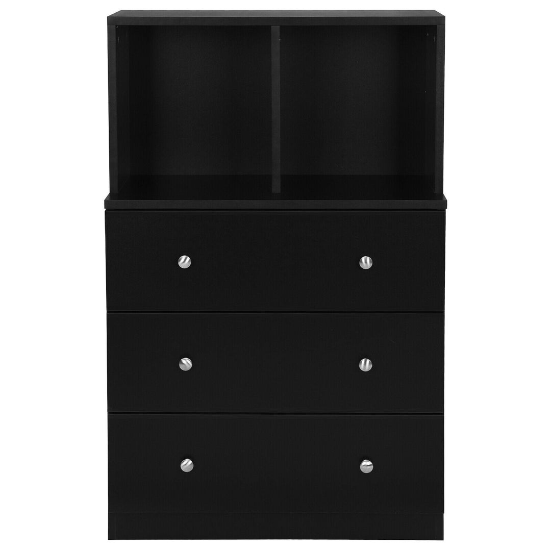 3 Drawer Dresser with Cubbies Storage Chest for Bedroom