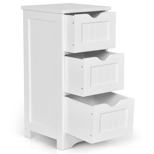 Bathroom Floor Freestanding Storage Organizer with 3 Drawers
