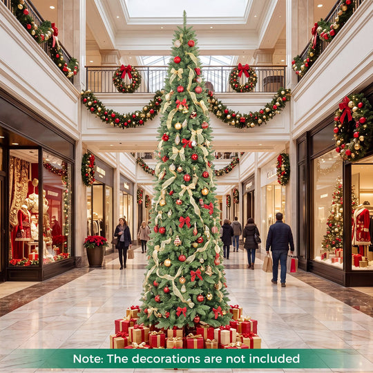 12 FT Artificial Christmas Tree with 1818 PVC Branch Tips-XL