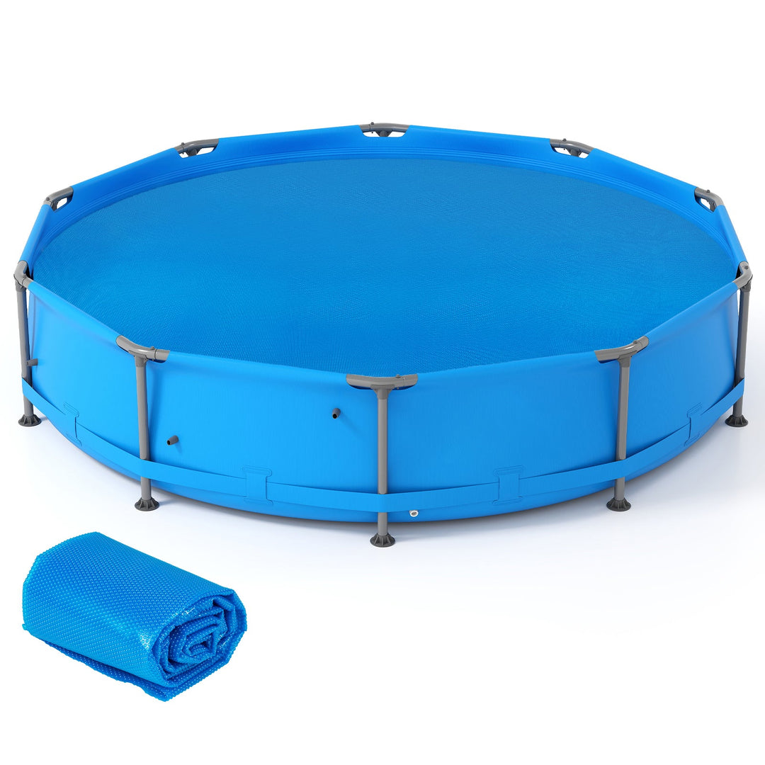 12 Foot Round Solar Pool Cover 12 Mil Blue