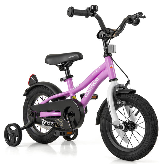 Kids Bike 12-Inch Children Training Bicycle with 2 Brake for 3-4 Years Old