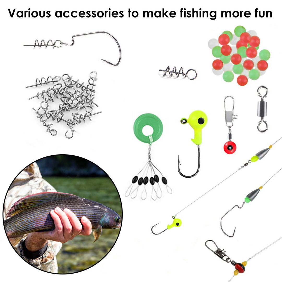 GBruno 188Pcs Fishing Accessory Kit