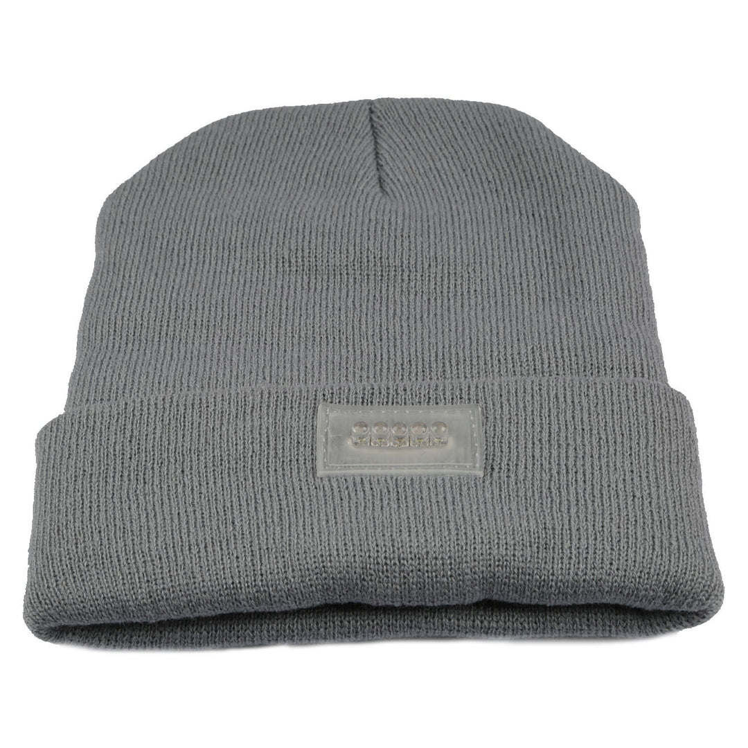 Unisex 5 LED Knitted Beanie Winter Warm Hat Camping Jogging Running Cap Headlamp