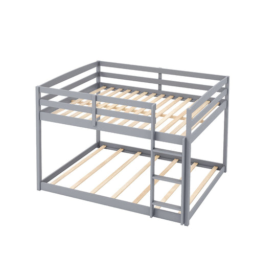 Full Over Full Bunk Bed Low-to-ground Bunk Bed
