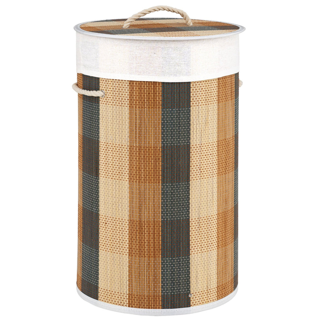 13.2 Gallon Bamboo Laundry Hamper with Removable Liner
