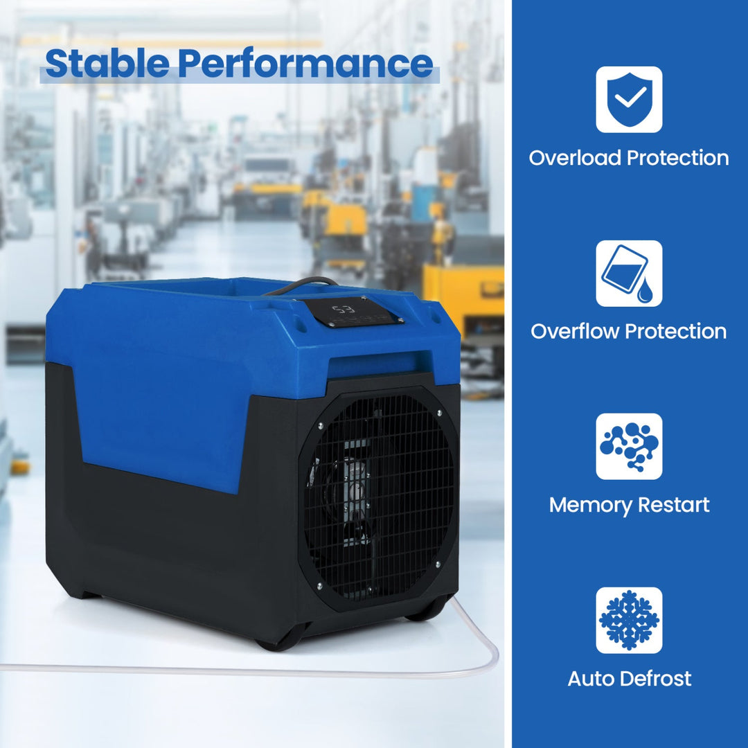 140 Pints Commercial Dehumidifier with Pump and Drain Hose