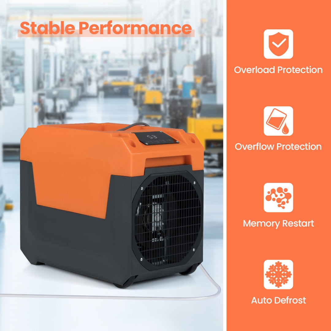 140 Pints Commercial Dehumidifier with Pump and Drain Hose