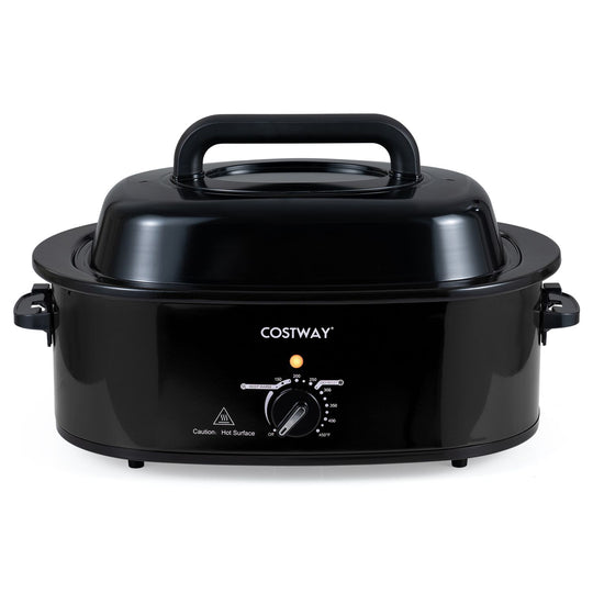 1450W 8 QT Electric Roaster Featuring Self-Basting Lid Holds up to 13.2 LBS Turkey