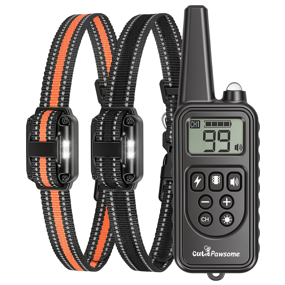 Rechargeable Dog Training Collar with Remote – 875 Yard Range