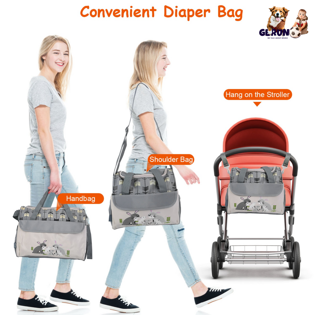 GBruno 11Pcs Baby Nappy Diaper Bags