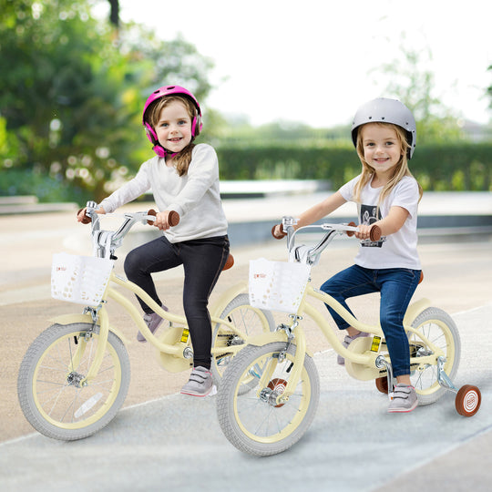 14 Inch Kids Bike Adjustable with Training Wheels Ages 3-8 Years Olds-14 inches
