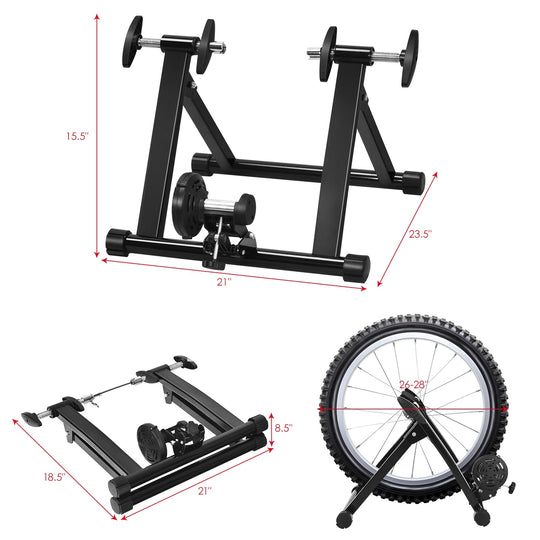 Folding Indoor Bike Trainer Stand for 26-28 Inch Wheels