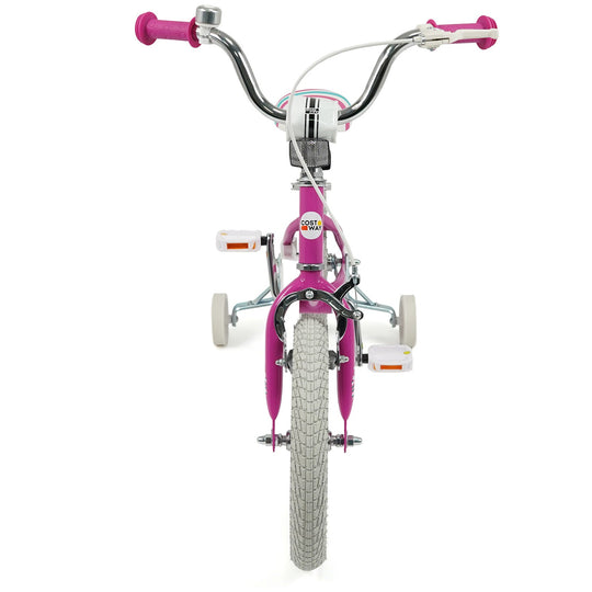 Kids Bike 12-18 Inch with Training Wheels - Pink