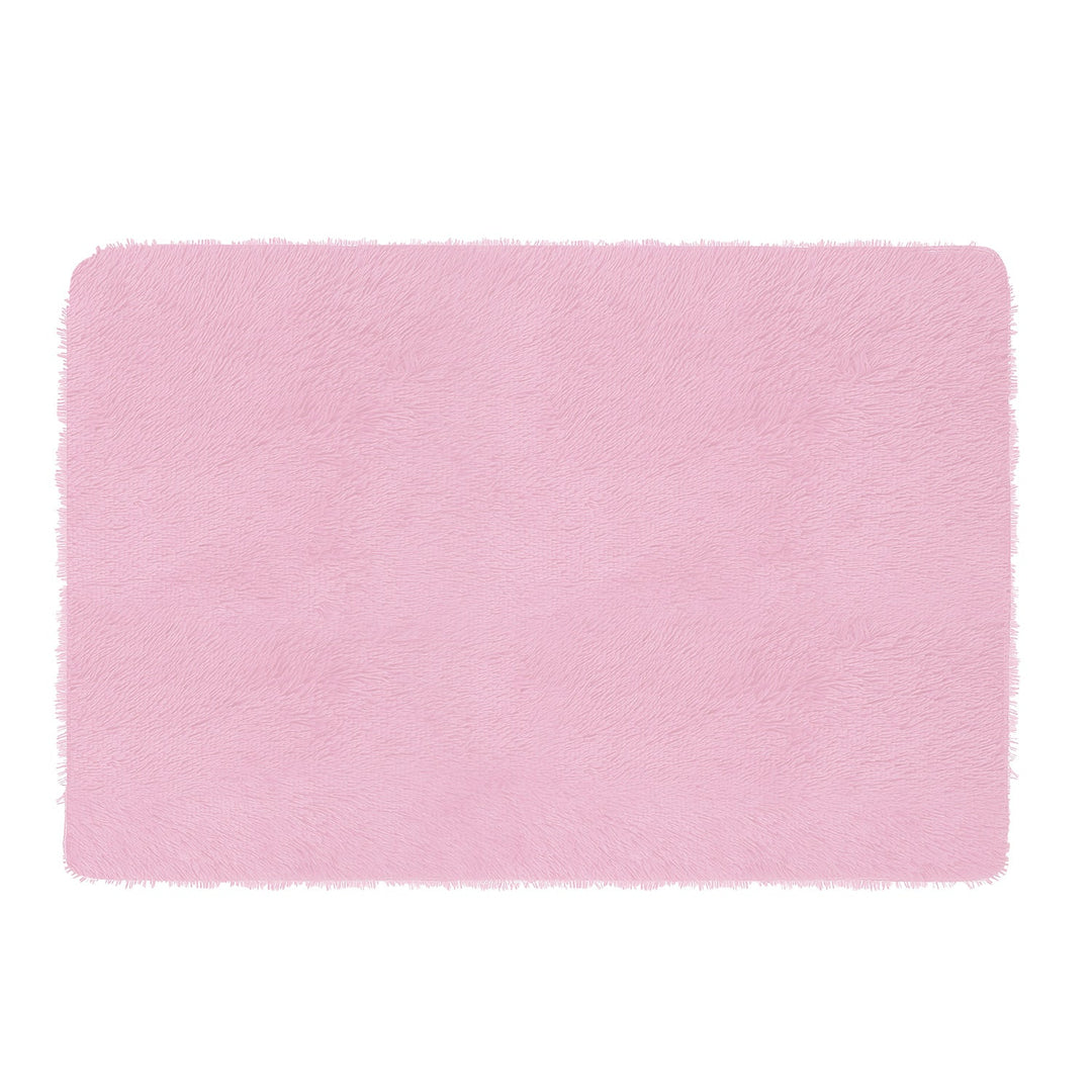 Fluffy Bedroom Rug 4Õ x 2.6Õ Anti-Skid Shaggy Area Rug Decorative Floor Carpet Mat for Nursery Bedroom Living Room