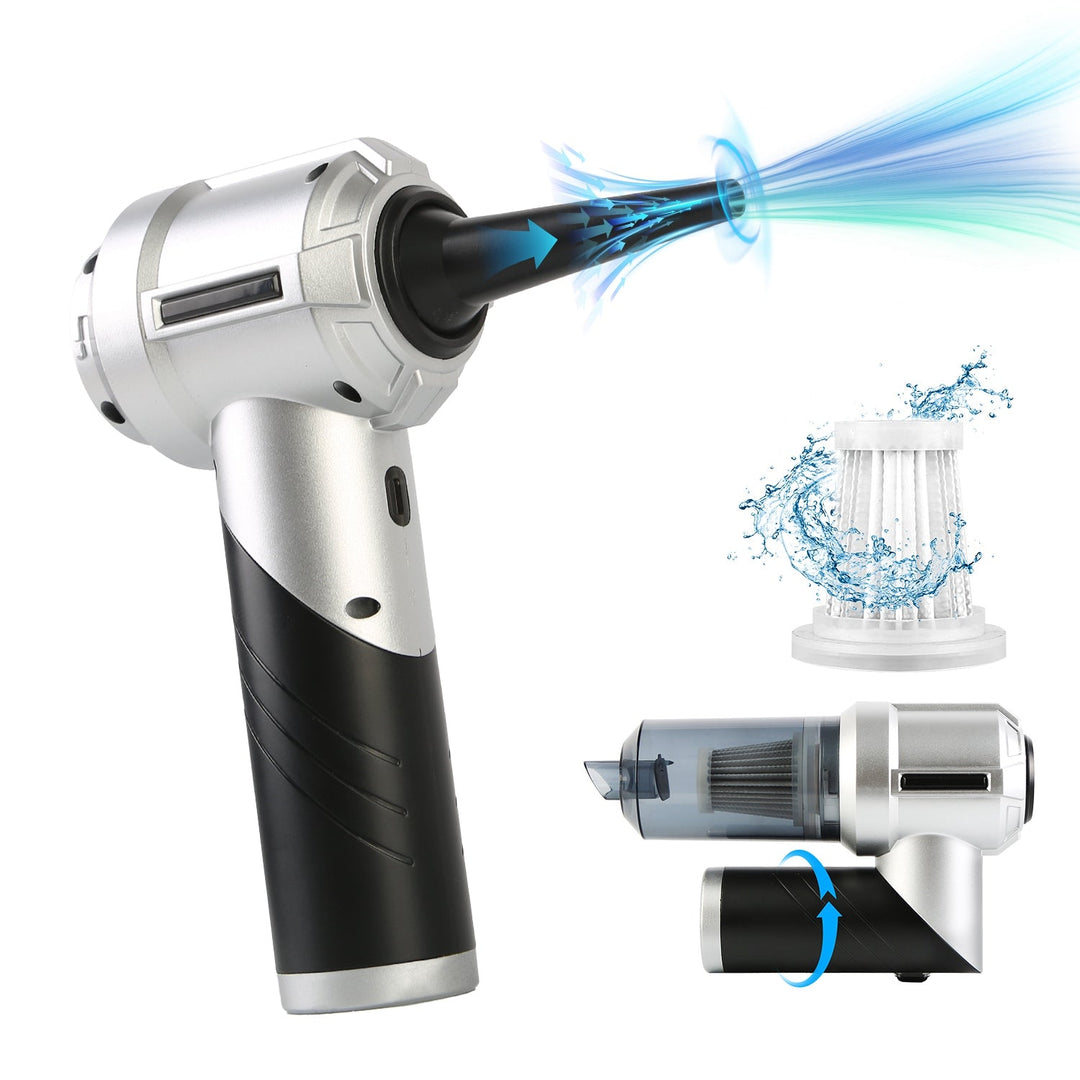 Cordless Car Vacuum Cleaner Portable Handheld Vacuum With 20000PA Suction Brushless Motor 3 Suction Levels Type-C Rechargeable Compressed Air Duster B