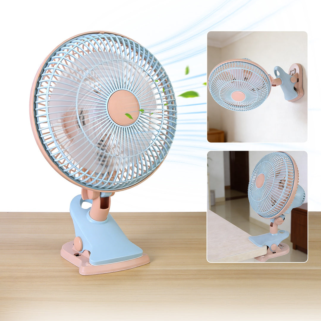 8.66" Clip-On Fan with 90° Oscillation & 2 Speeds