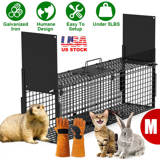 40in Live Animal Trap Cage - Humane Catch & Release
