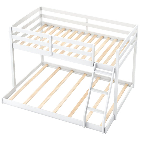 Twin Over Full Bunk Bed Low Floor Bunk Bed Frame