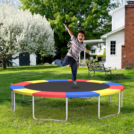 16 Feet Trampoline Pad Replacement Safety Pad with Fixing Straps (Multicolor)