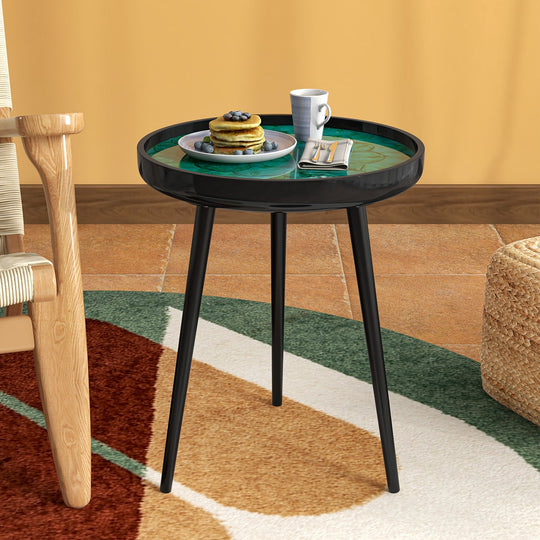 Sea Shell End Table with Tray Top - Mid-Century Modern