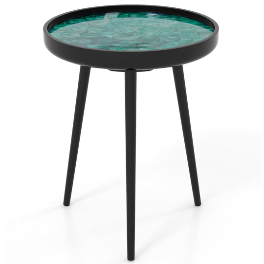 Sea Shell End Table with Tray Top - Mid-Century Modern