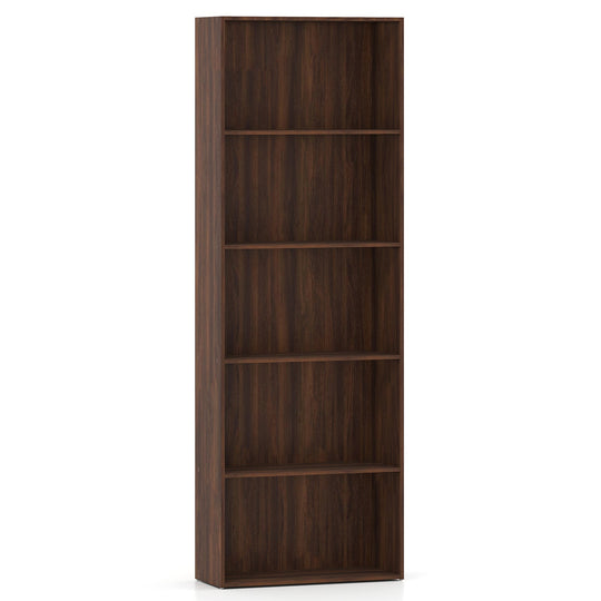 5-Shelf Storage Bookcase Modern Multi-Functional Display Cabinet