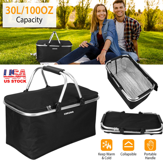 GBruno 30L Insulated Picnic Basket