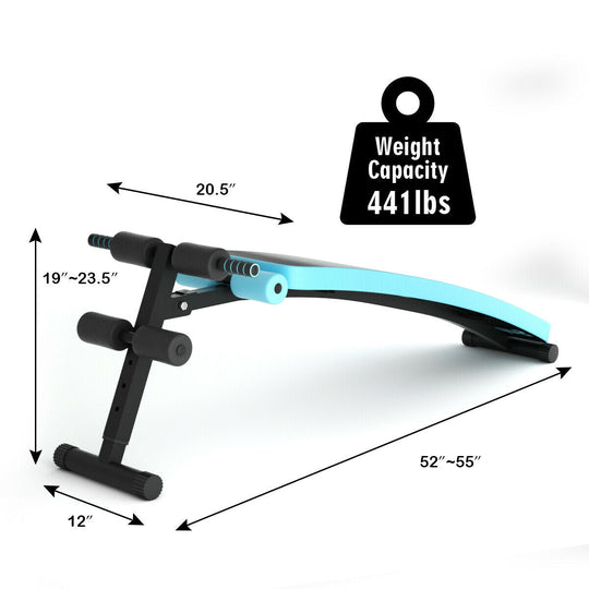 Folding Weight Bench Adjustable Sit-up Board Workout Slant Bench