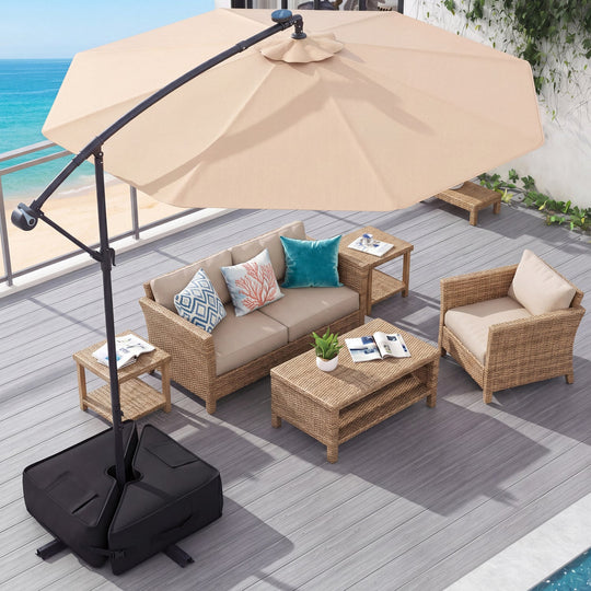 18.5" Square Umbrella Base Weight with Weatherproof Fabric