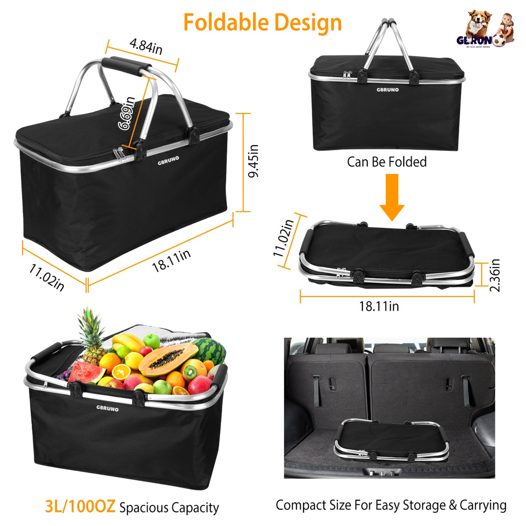 GBruno 30L Insulated Picnic Basket