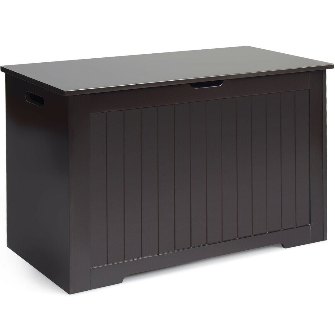 Wooden Toy Box Kids Storage Chest Bench