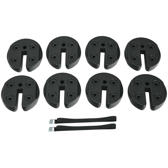 Set of 8 Canopy Weights 40lbs Weight Plate Kit with No-Pinch Design