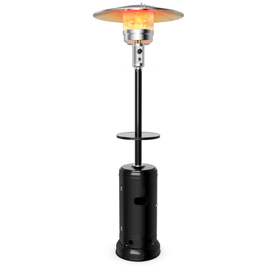 Outdoor Heater Propane Standing LP Gas Steel with Table