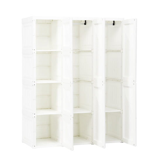 Foldable Closet Clothes Organizer with 8 Cubby Storage