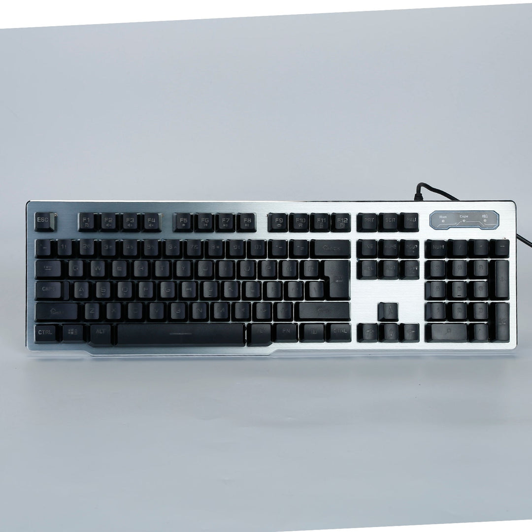 Wired Gaming Keyboard Mouse Set Colorful Rainbow Backlit 104 Keys Gaming Keyboard w/ RGB DPI Adjustable Gaming Mouse