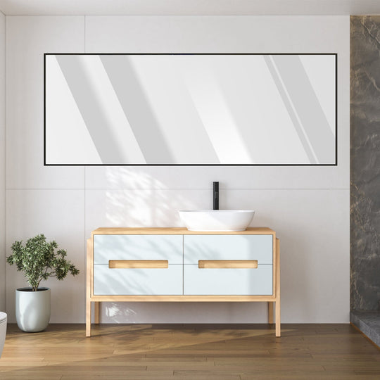 Full Length Mirror 63x18.9in Aluminum Alloy Wall Mirror Free Standing Floor Mirror Hanging Leaning Against Wall for Dressing Bedroom Living Room