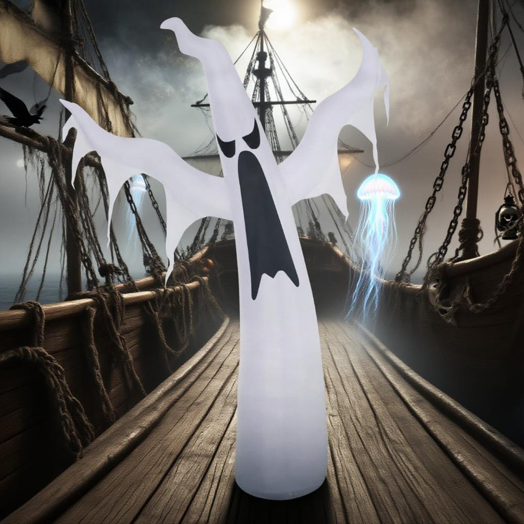 6 FT Halloween Inflatable Ghost with LED Lights