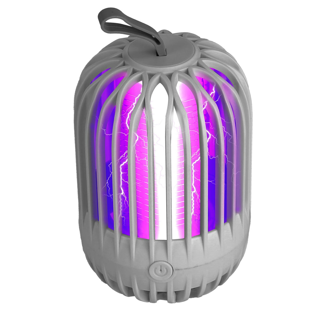 900V High Voltage Cordless Indoor Bug Zapper Type C Rechargeable Mosquito Lamp Trap Portable Electric Mosquito Killer with Hanging Strap Night Light f