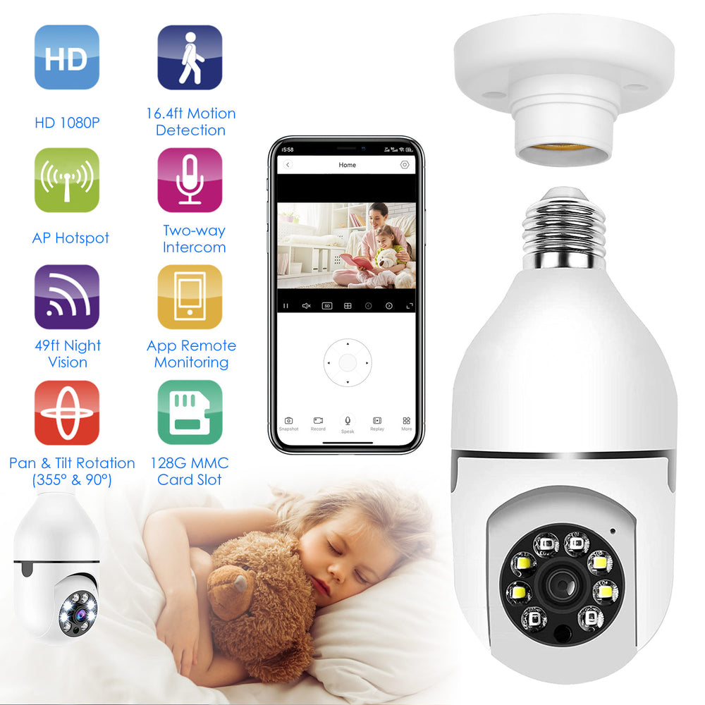 GBruno WiFi Bulb Camera