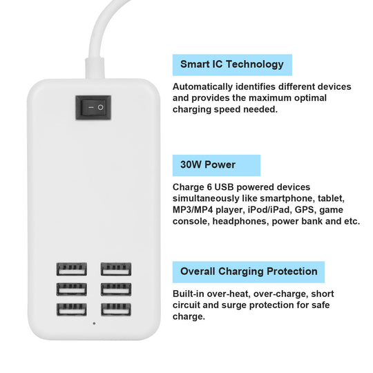 GBruno Multiport 6-USB