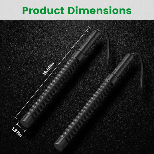 1Pair Ropeless Battle Ropes for Home Portable Compact Workout Exercise Training Battle Rope With Waist Strap for Women Men Strength Training Spring Ba