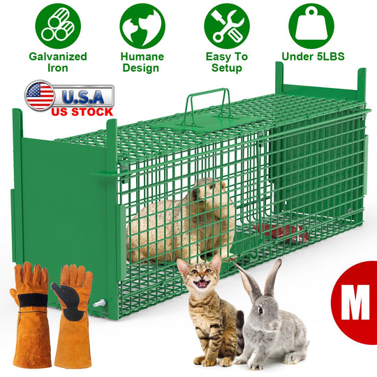 40in Live Animal Trap Cage - Humane Catch & Release
