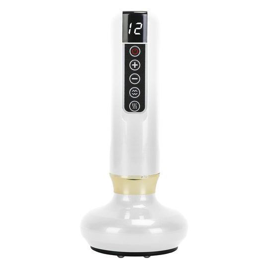 Anti Cellulite Massager Handheld Vacuum SuctionÊCupping Kit Beauty Tool with 12 Suction Mode 12 Heating 20Mins Auto-Off One-Key Pressure Release for A